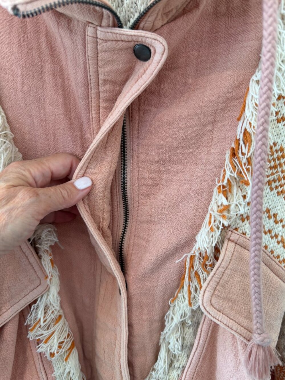 FREE PEOPLE EVERYTHING NICE SUGAR ROSE JACKET - Picture 10 of 13